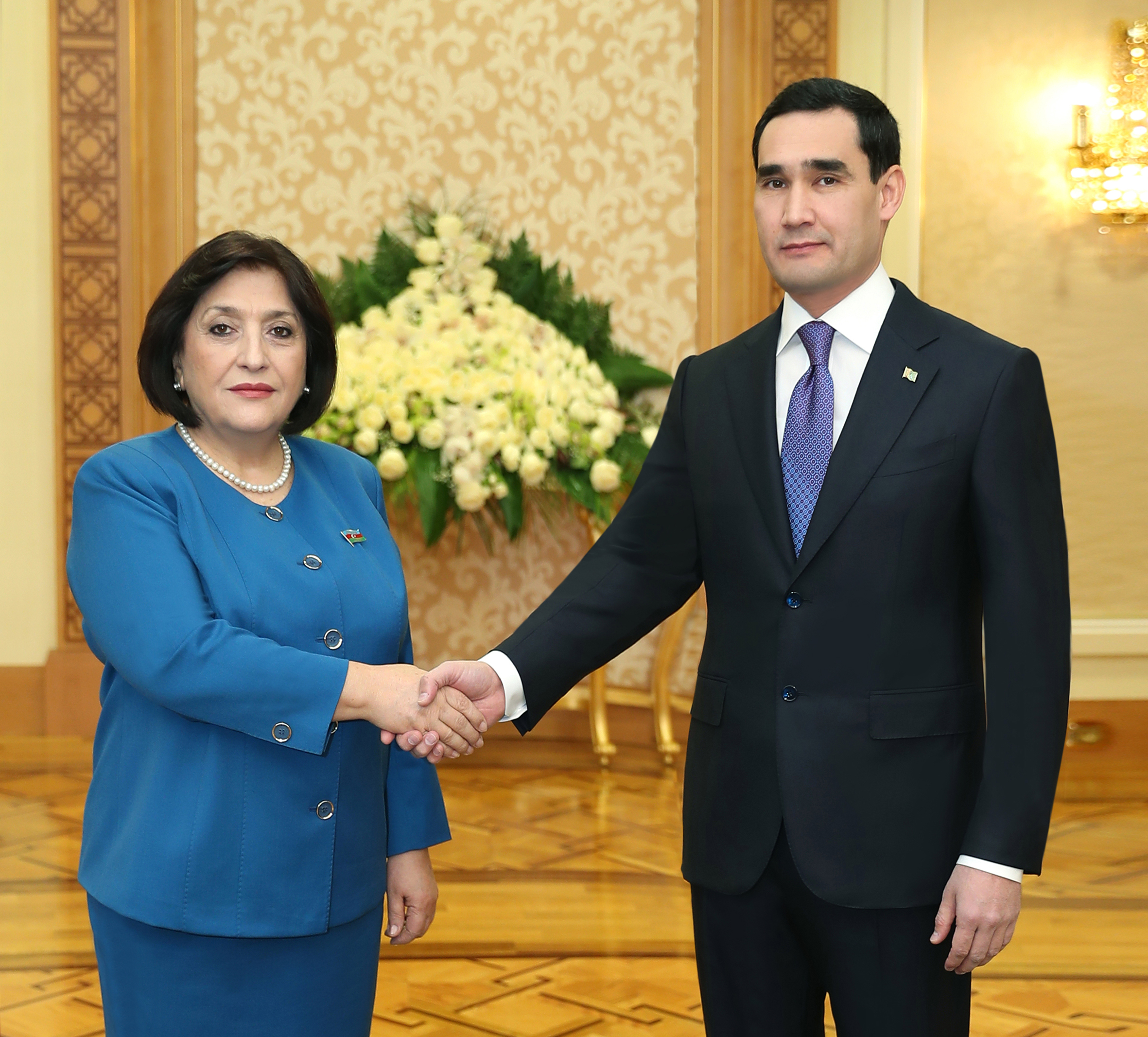 Türkmenistanyň Prezidenti Azerbaýjan Respublikasynyň Milli Mejlisiniň başlygyny kabul etdi